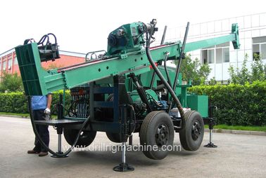 Rig Bor Inti Permukaan Mineral Hidraulik / Penyewaan Rig Bor Crawler HQ 160m