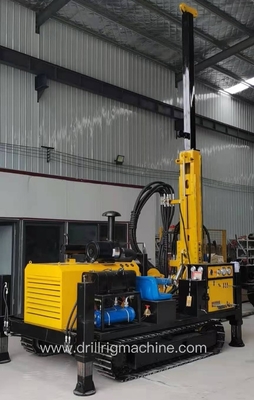 V2 Crawler Type Core Drill Rig Kepala Penggerak Atas Dengan Alat Pengeboran Inti Dinding Tipis