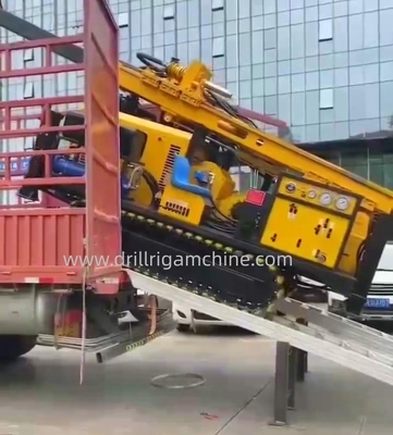 400m (NTW) Rig bor inti berlian / rig bor yang dipasang di crawler / peralatan pengeboran inti pertambangan