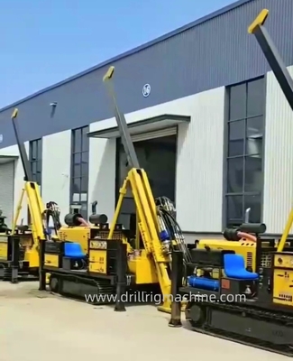 600m(NTW) Rig pengeboran inti hidraulik yang dipasang di crawler / Rig pengeboran geologi